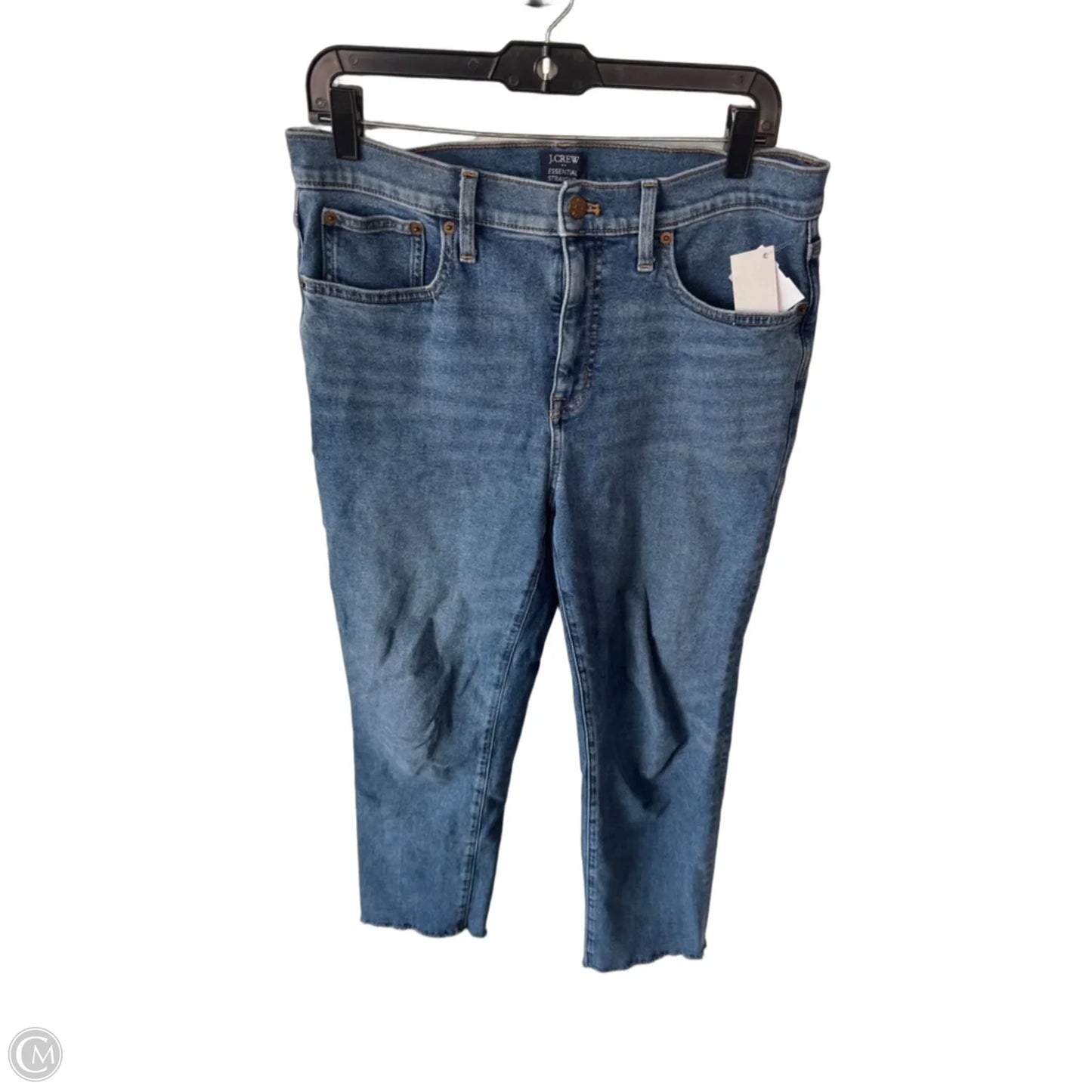 Jeans Straight By J. Crew In Blue Denim, Size: 8