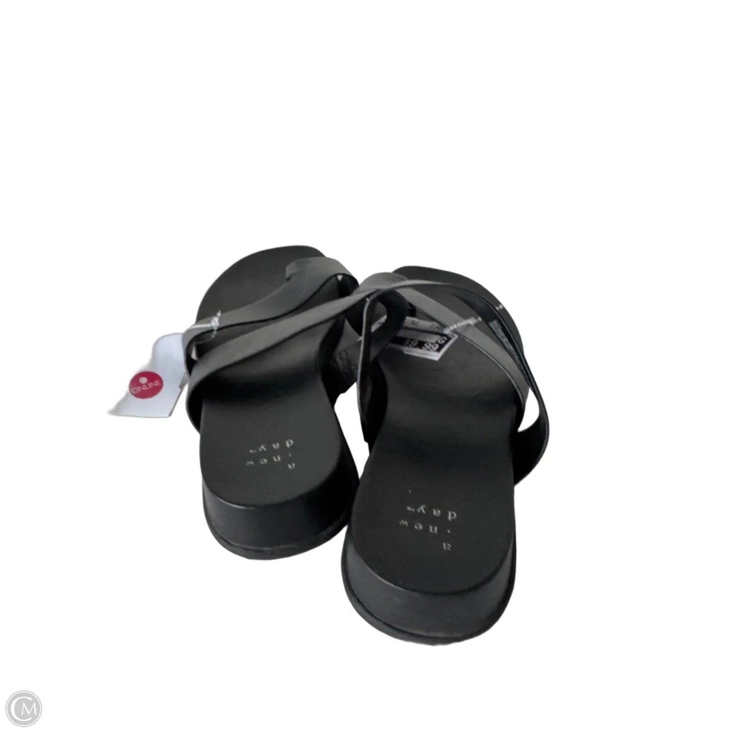 Sandals Flats By A New Day In Black, Size: 7.5