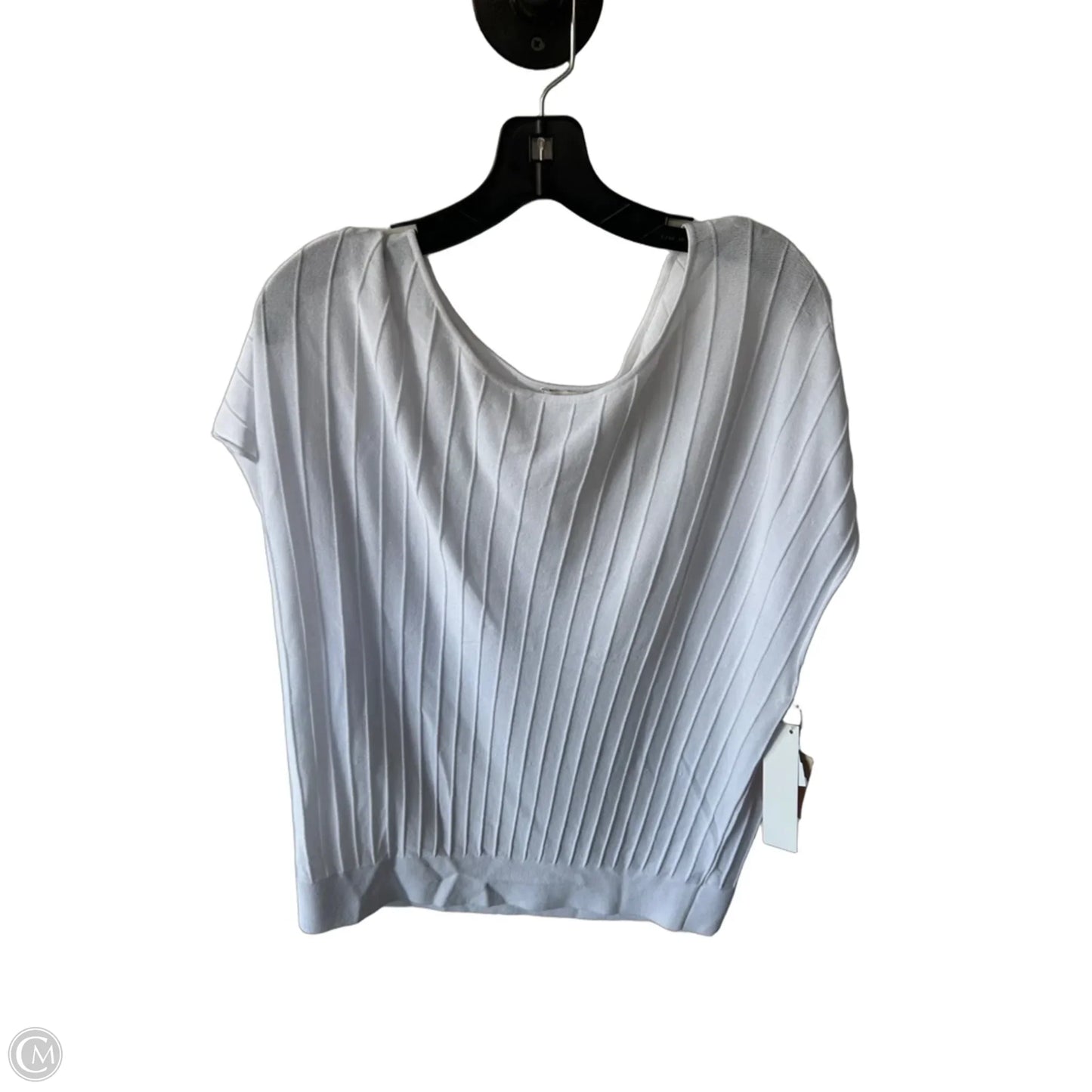 Sweater Short Sleeve By Coldwater Creek In White, Size: Xl