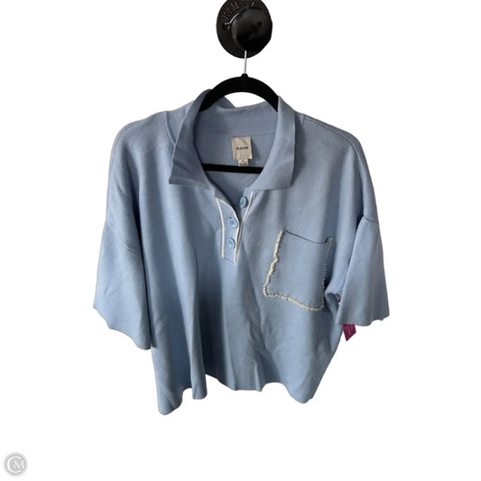 Sweater Short Sleeve By Maeve In Blue, Size: Xl