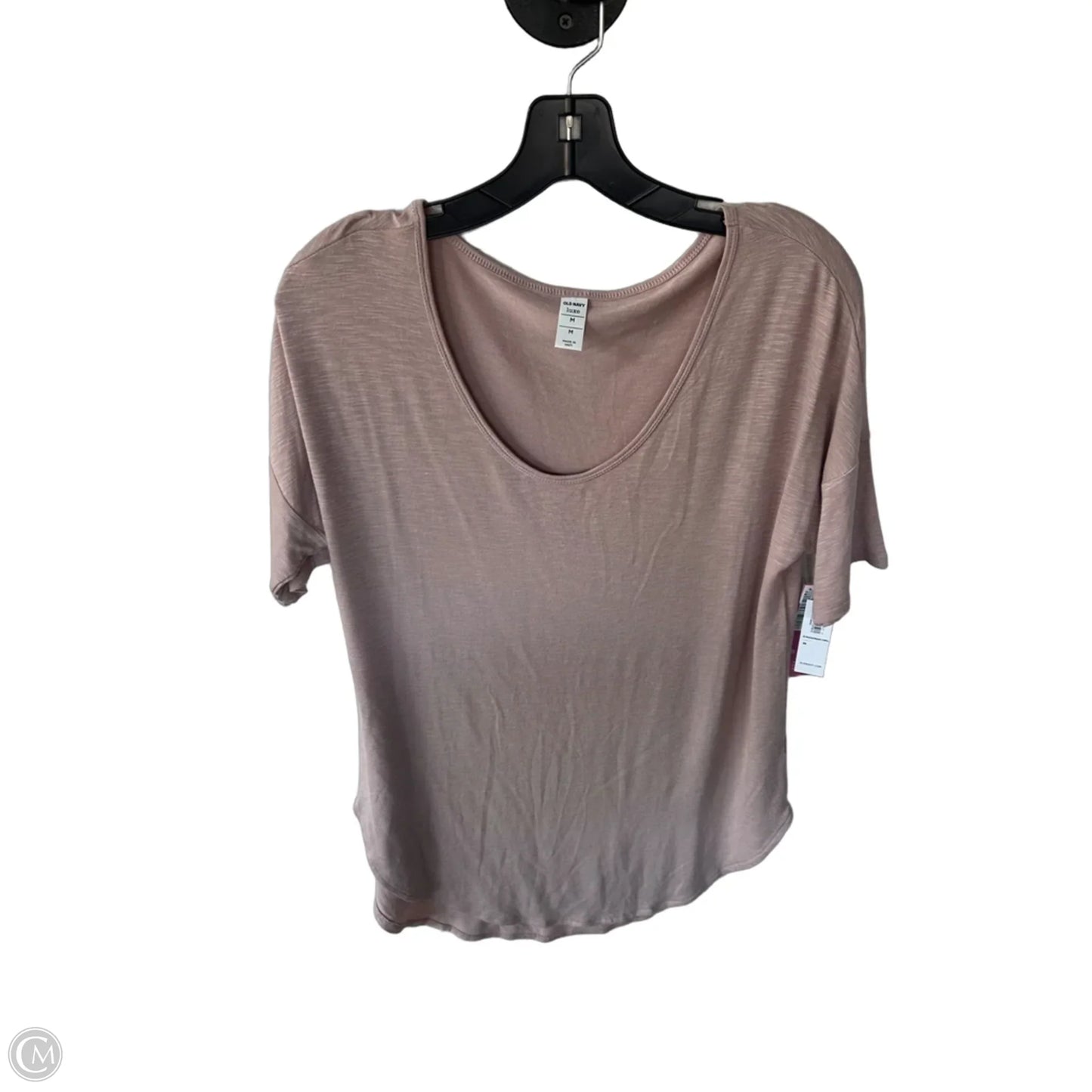 Top Short Sleeve Basic By Old Navy In Pink, Size: M