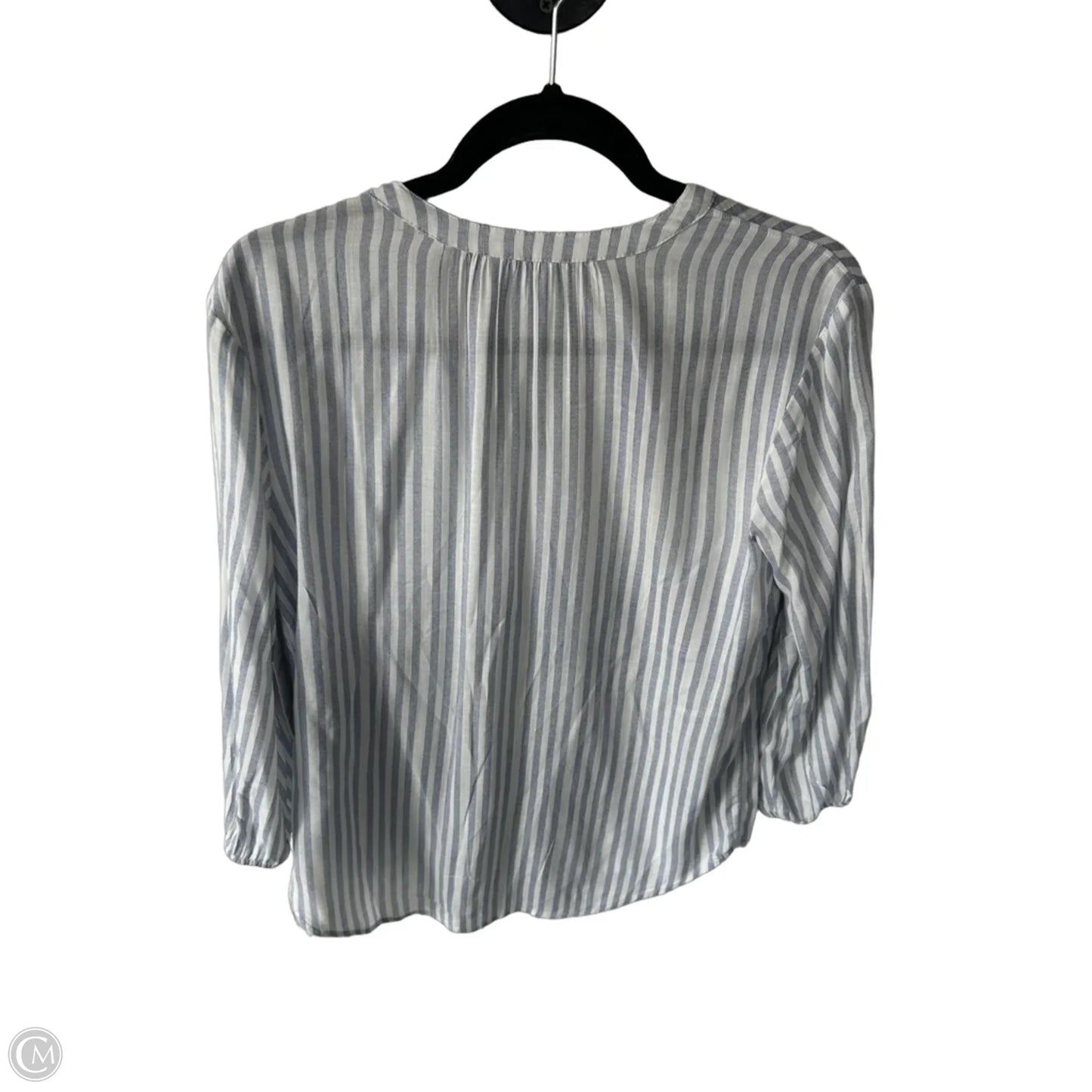 Top 3/4 Sleeve By Sonoma In Blue & White, Size: M