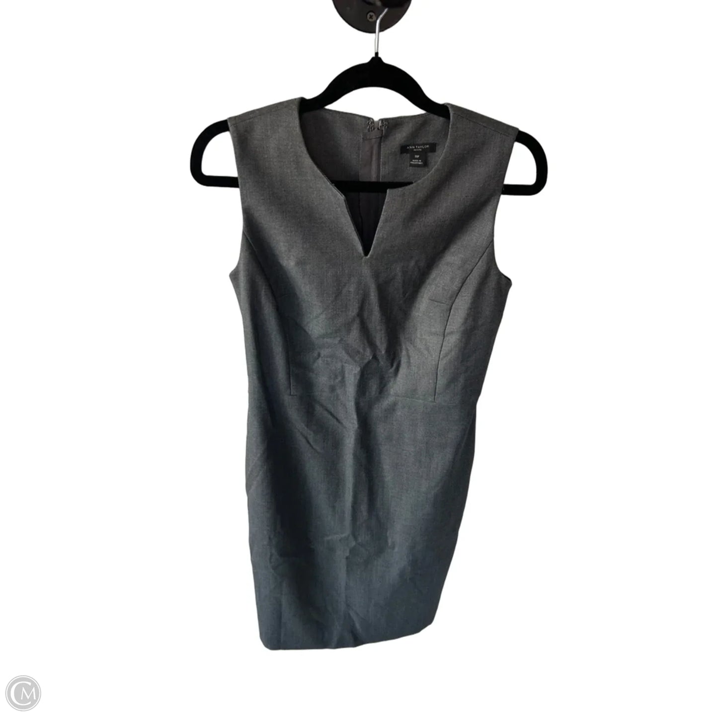 Dress Work By Ann Taylor In Grey, Size: Xsp