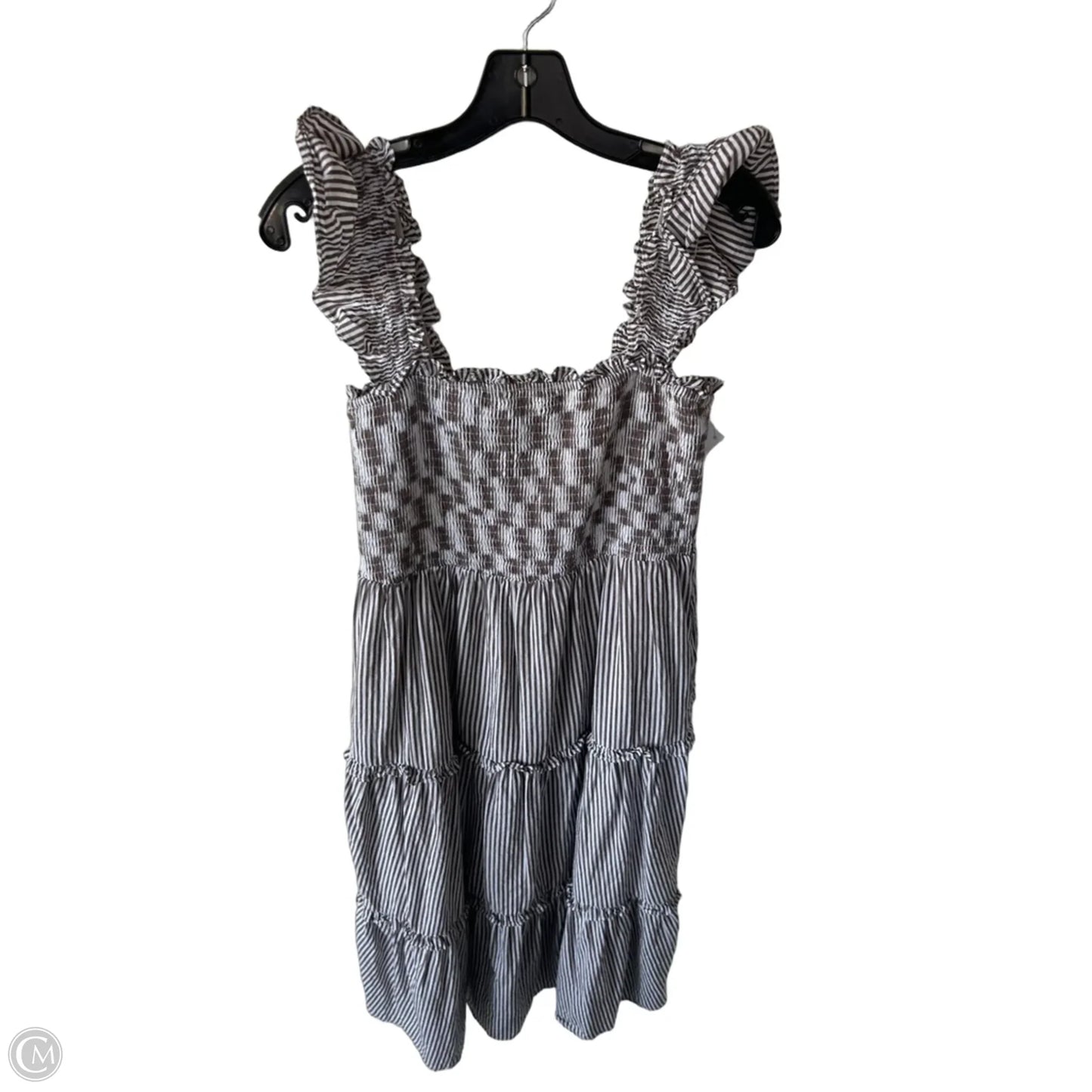Dress Casual Midi By Sugar Lips In Brown & White, Size: M