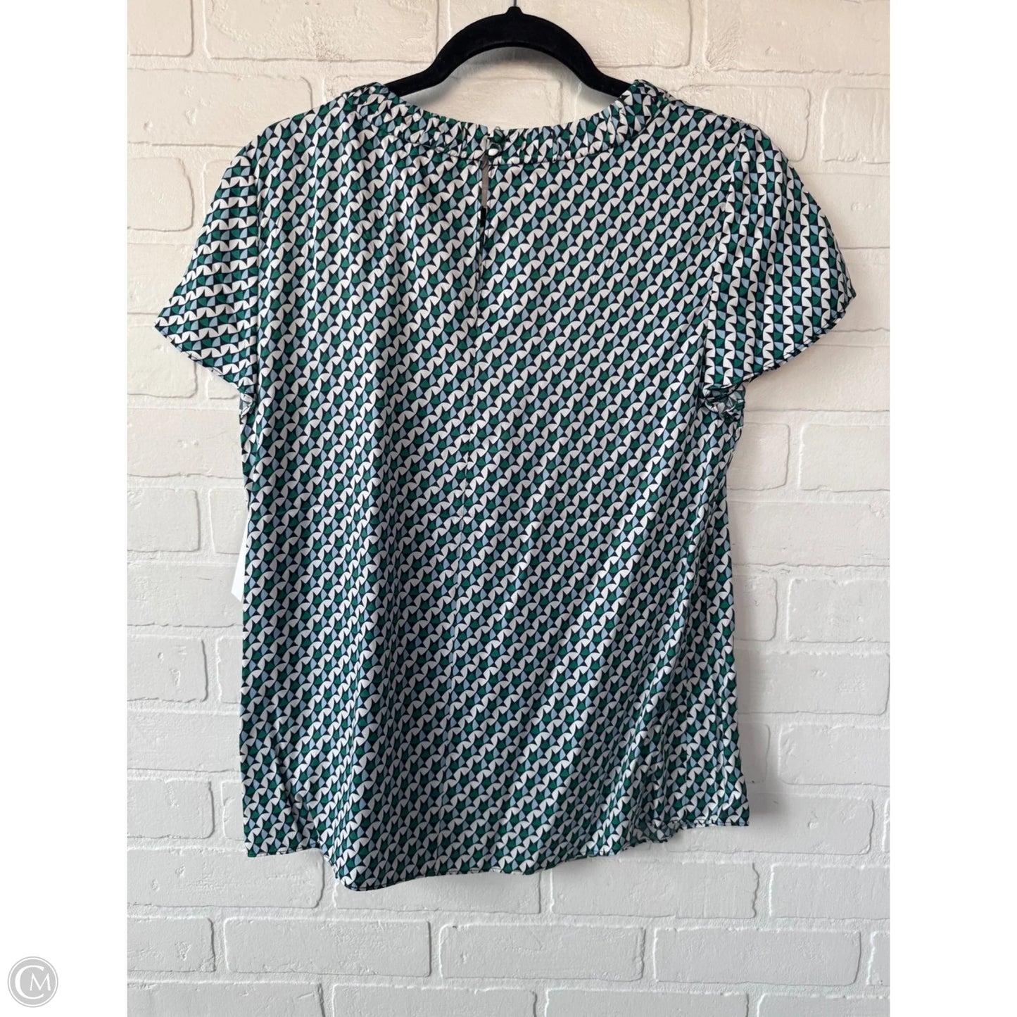 Top Short Sleeve By Boden In Blue & Green, Size: M