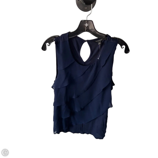 Top Sleeveless By Banana Republic In Blue, Size: M