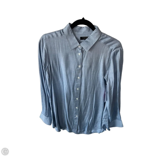 Tunic Long Sleeve By Banana Republic In Blue, Size: M
