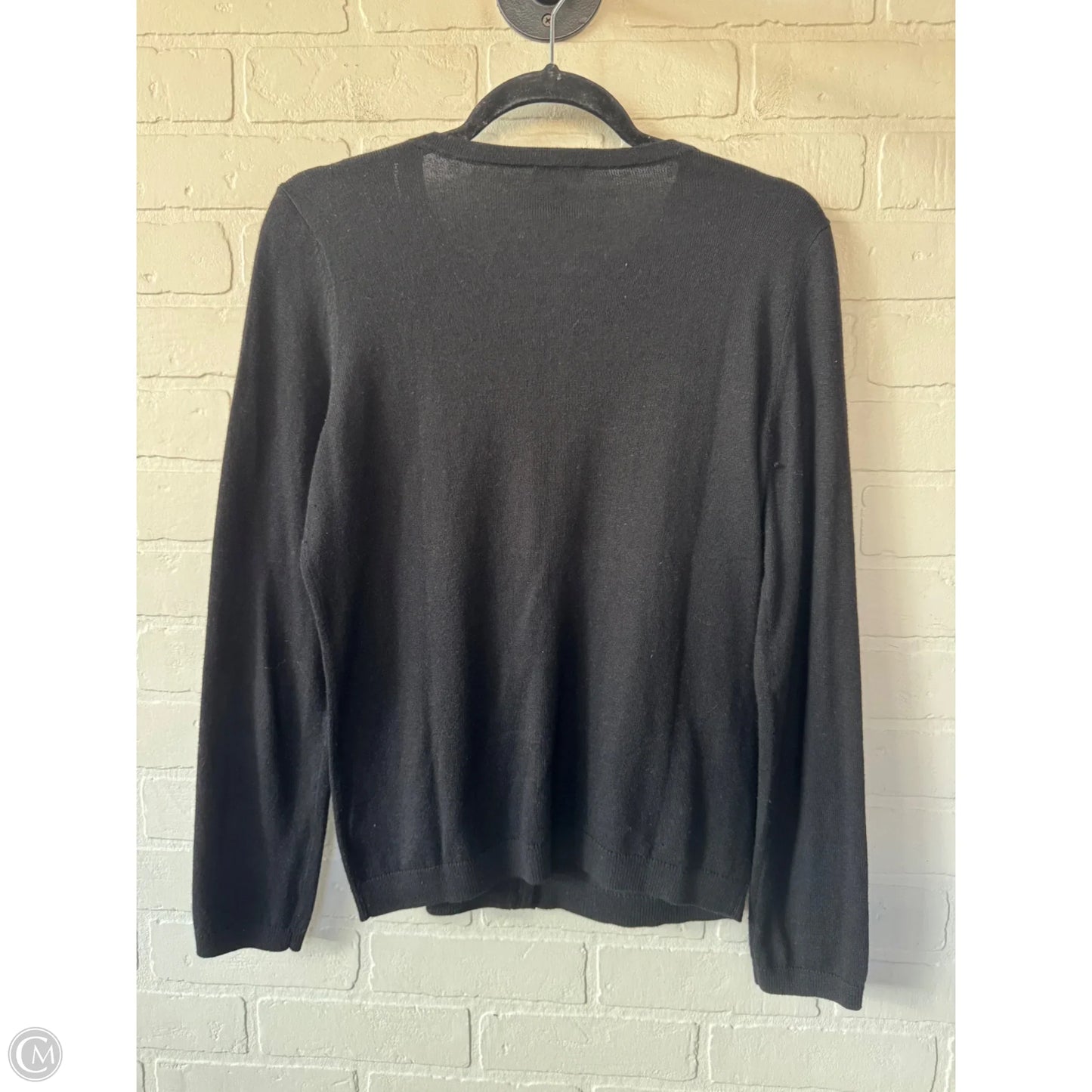 Sweater Cardigan By Talbots In Black, Size: S