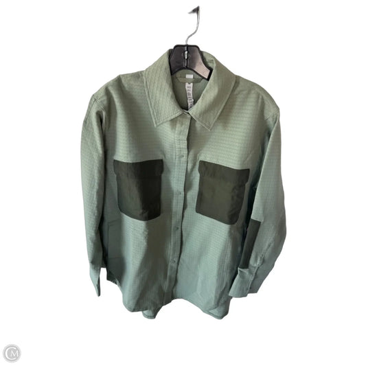 Jacket Shirt By Lululemon In Green, Size: S