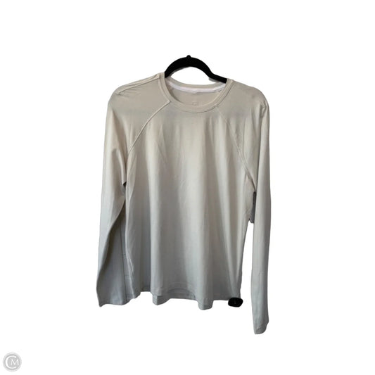 Athletic Top Long Sleeve Crewneck By Lululemon In Grey, Size: M