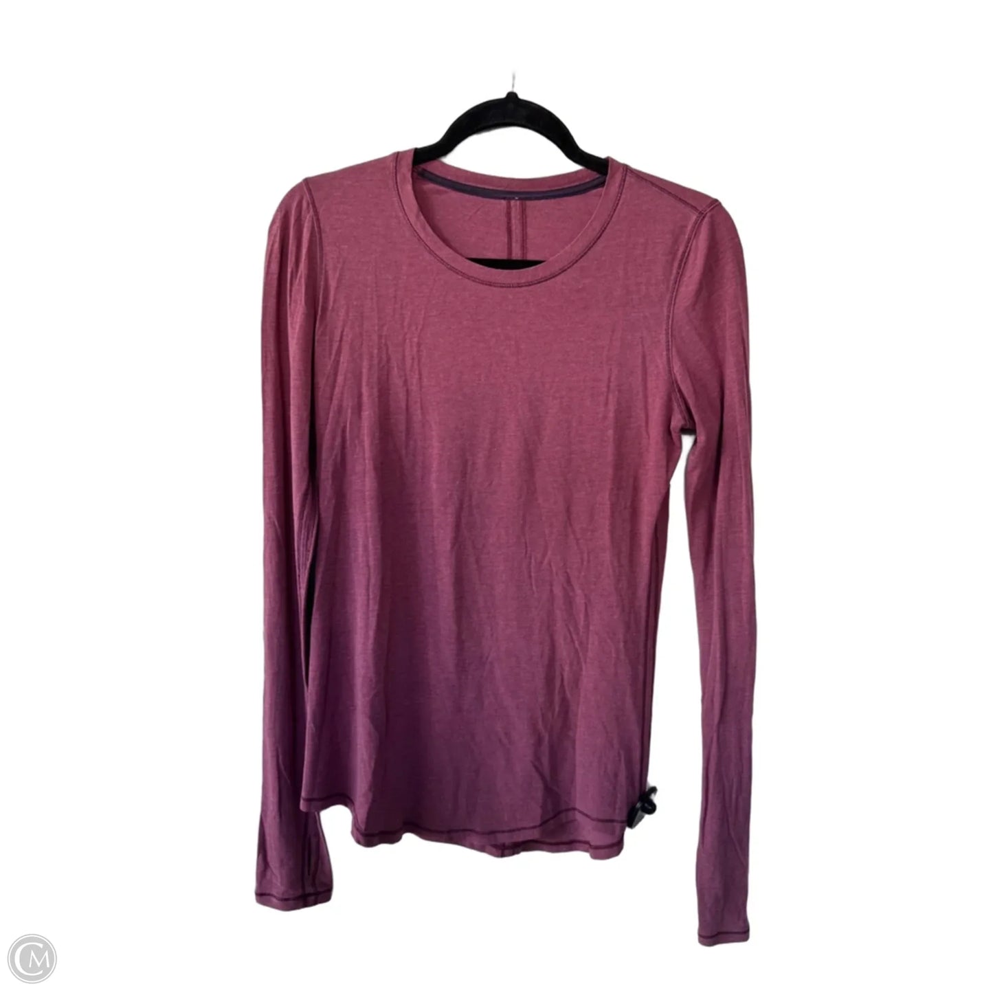 Athletic Top Long Sleeve Crewneck By Lululemon In Red, Size: M