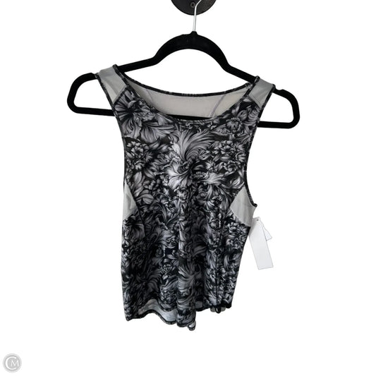 Athletic Tank Top By Lululemon In Black & Grey, Size: M