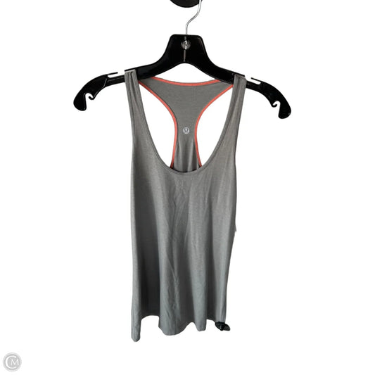 Athletic Tank Top By Lululemon In Grey, Size: S