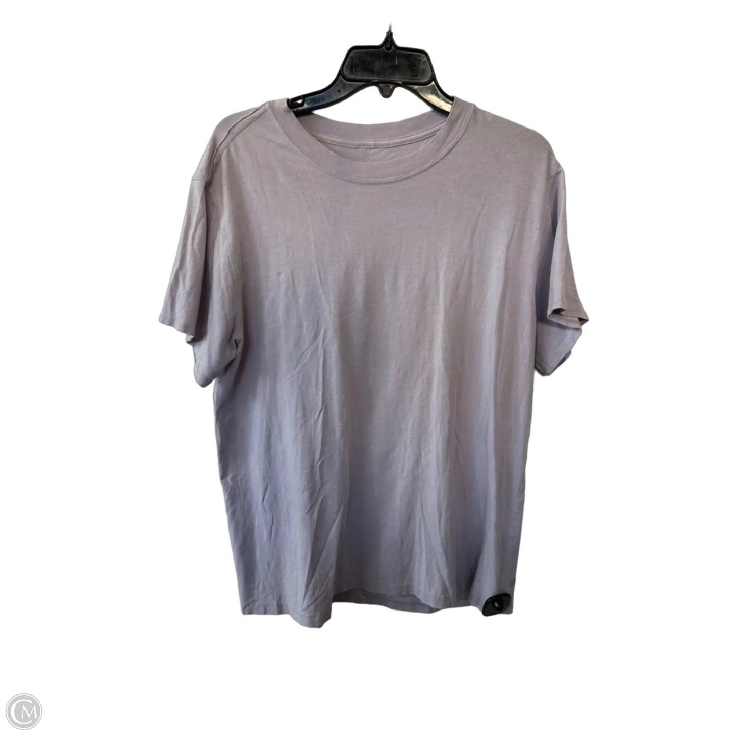Athletic Top Short Sleeve By Lululemon In Purple, Size: M