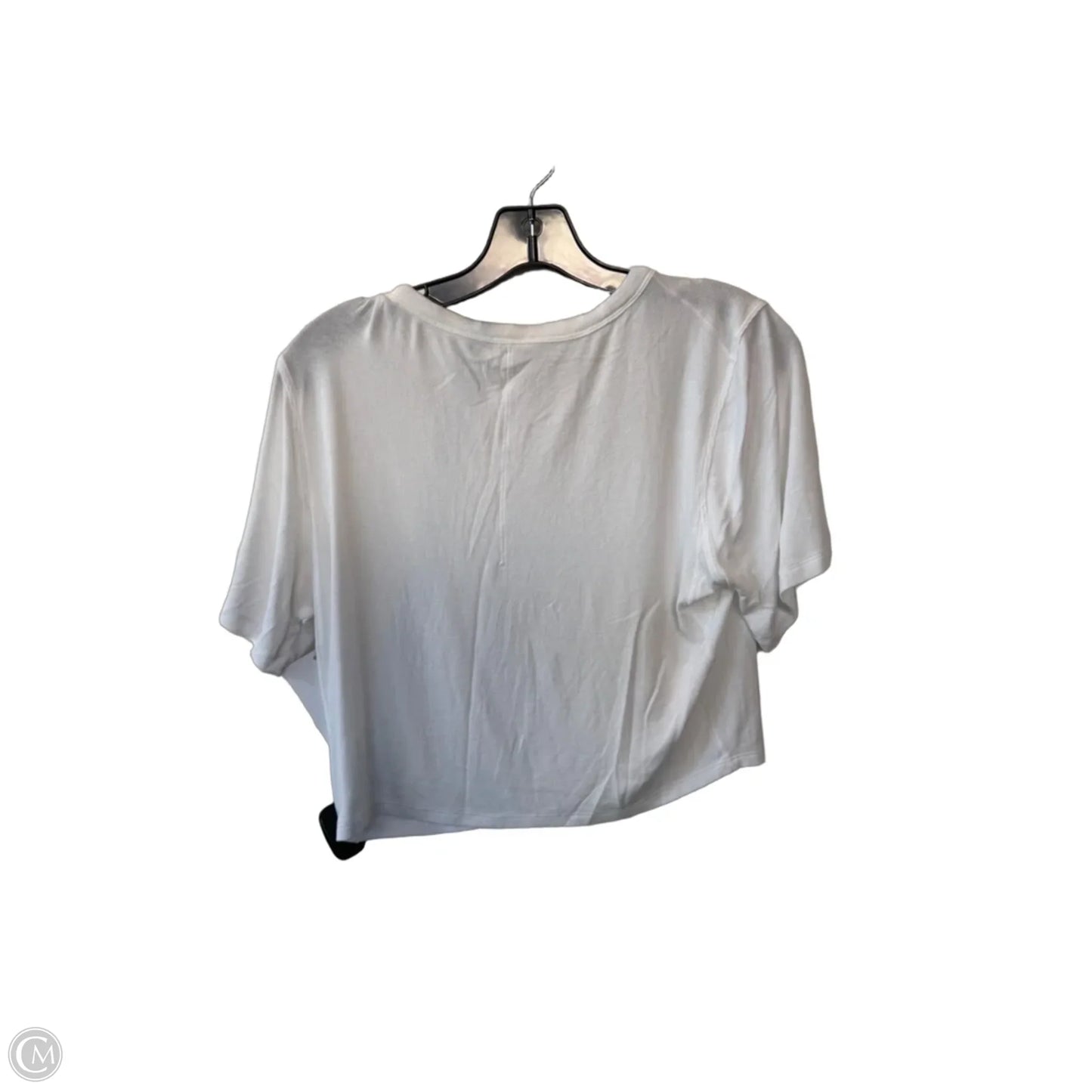 Athletic Top Short Sleeve By Lululemon In White, Size: M