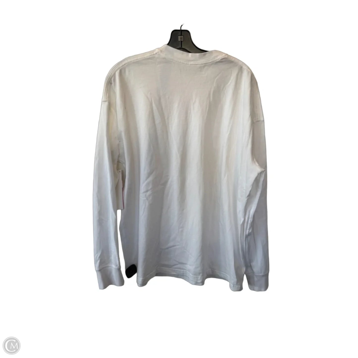 Athletic Top Long Sleeve Crewneck By Lululemon In White, Size: L