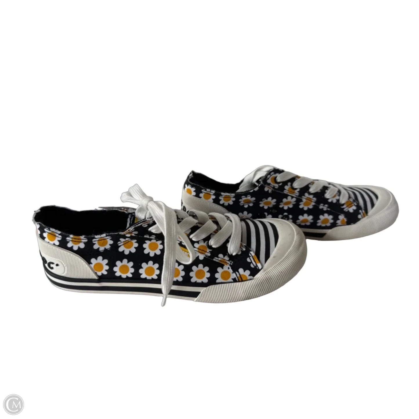 Shoes Sneakers By Rocket Dogs In Black & Yellow, Size: 10