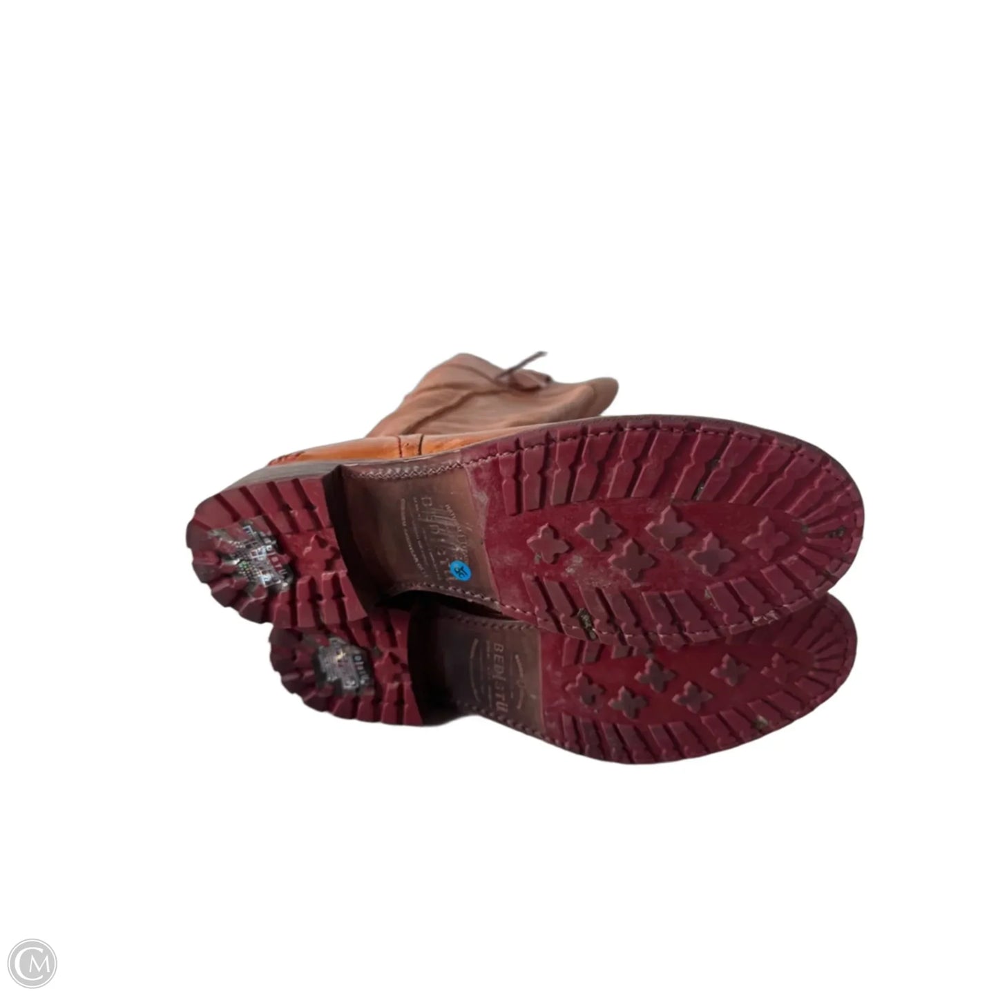 Boots Knee Flats By Bed Stu In Brown, Size: 10