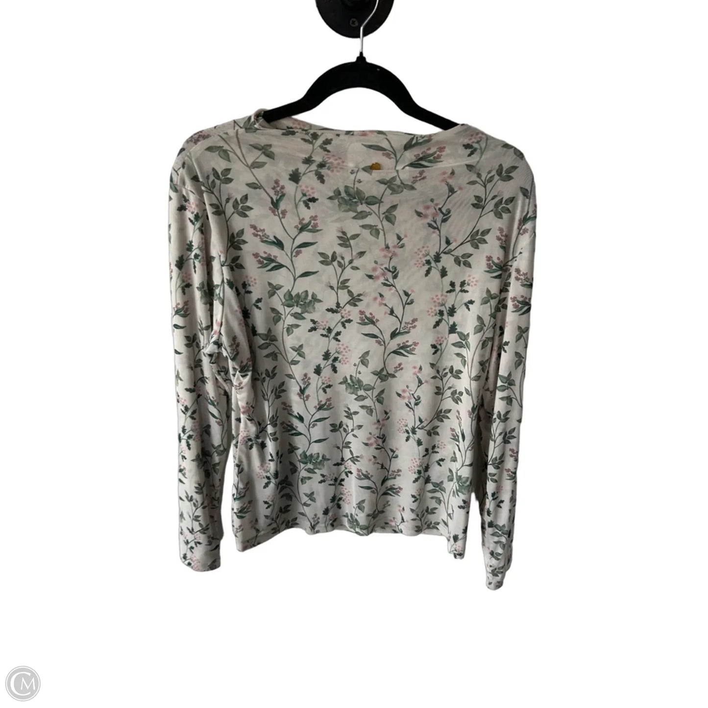 Top Long Sleeve By Cma In Green & Tan, Size: L