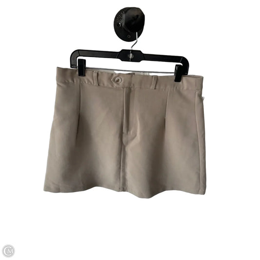 Athletic Skort By Cma In Tan, Size: L