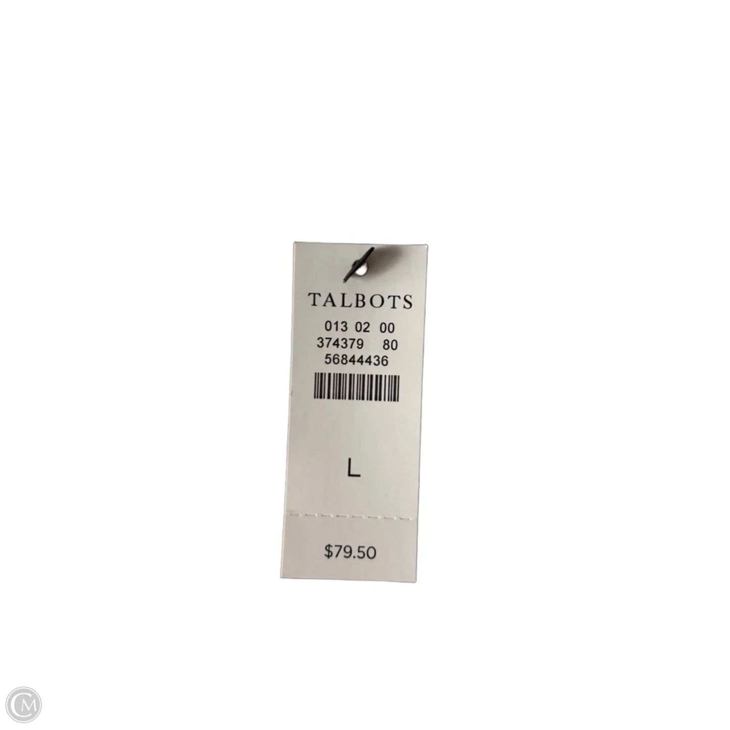 Top Sleeveless By Talbots In White, Size: L