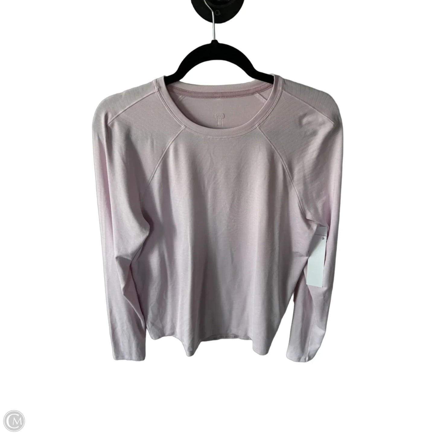 Athletic Top Long Sleeve Crewneck By Lululemon In Pink, Size: M