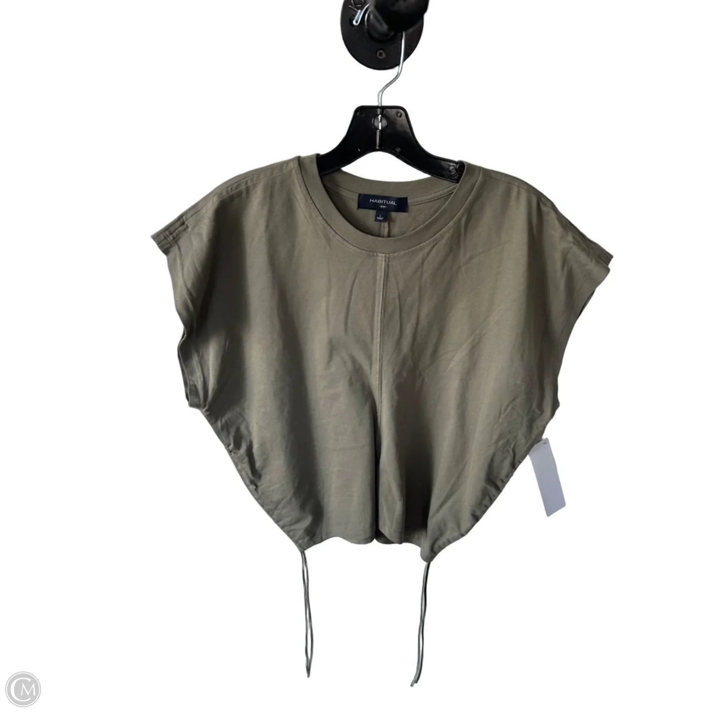 Top Short Sleeve By Habitual In Green, Size: L