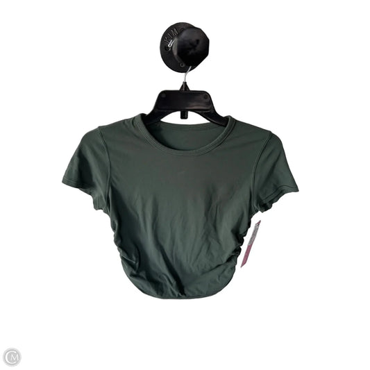 Athletic Top Short Sleeve By Lululemon In Green, Size: S
