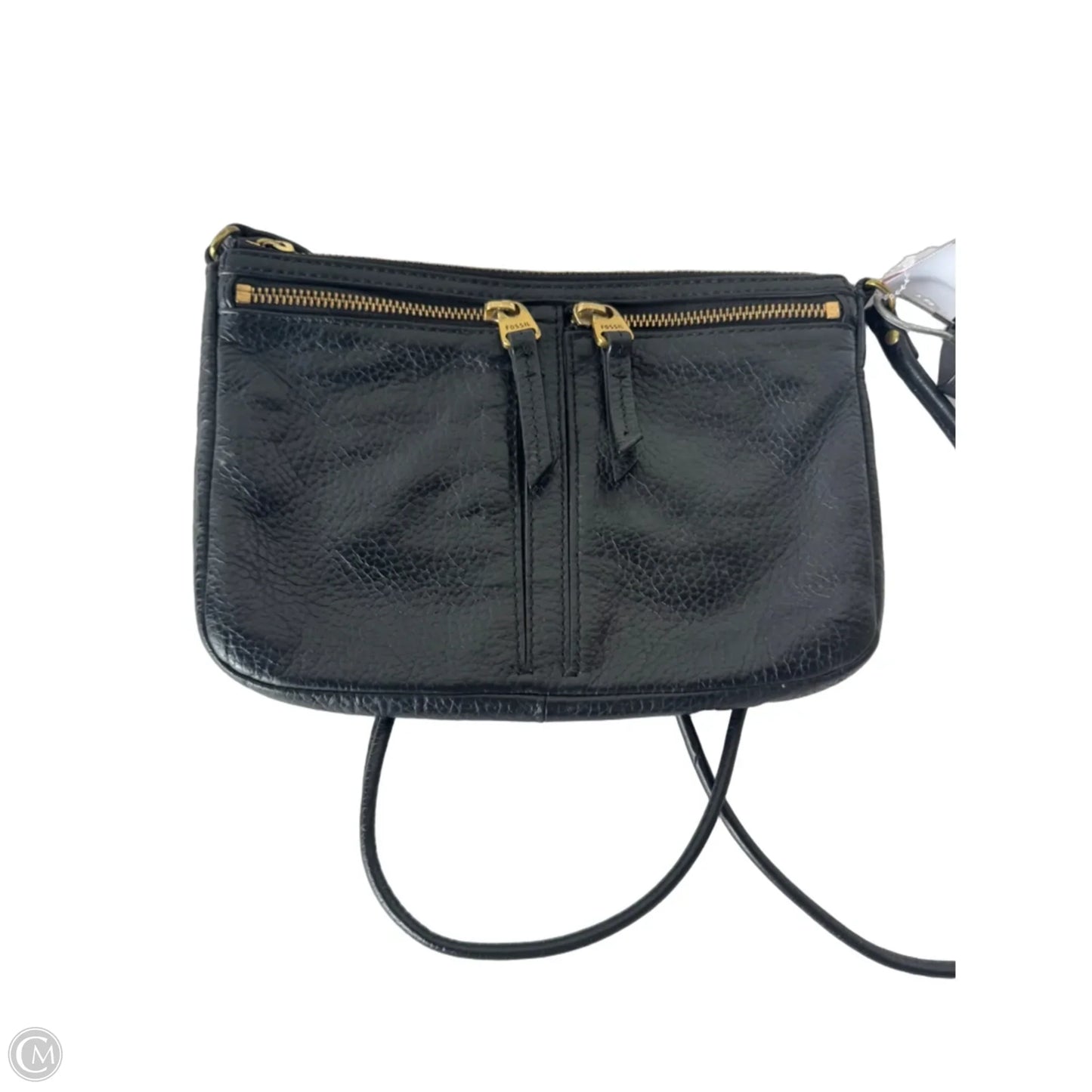 Crossbody Leather By Fossil, Size: Medium
