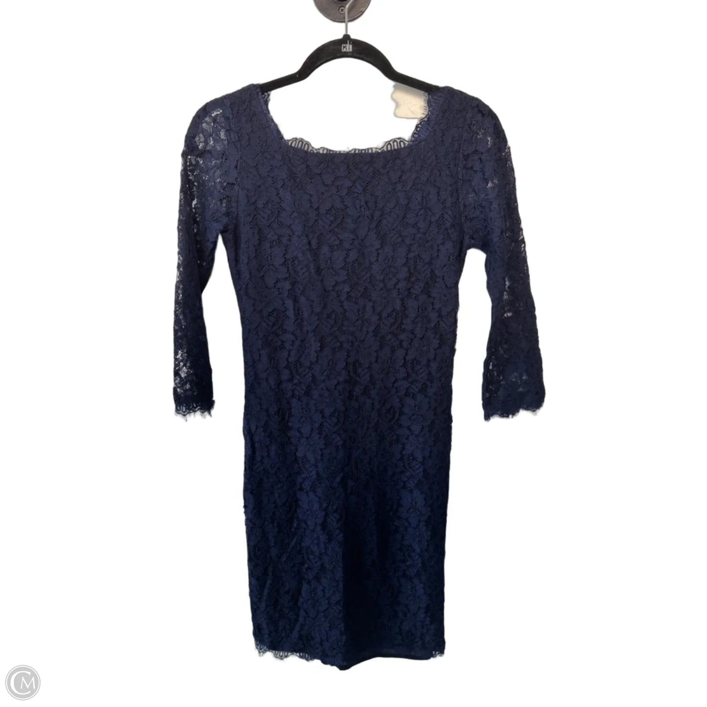 Dress Designer By Diane Von Furstenberg In Blue, Size: Xs