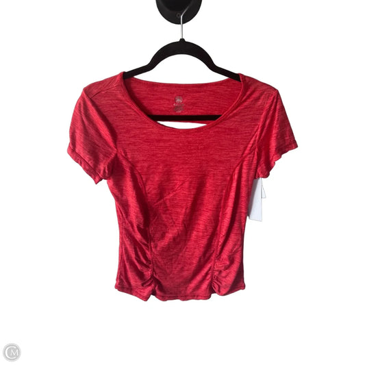 Athletic Top Short Sleeve By Gaiam In Red, Size: S