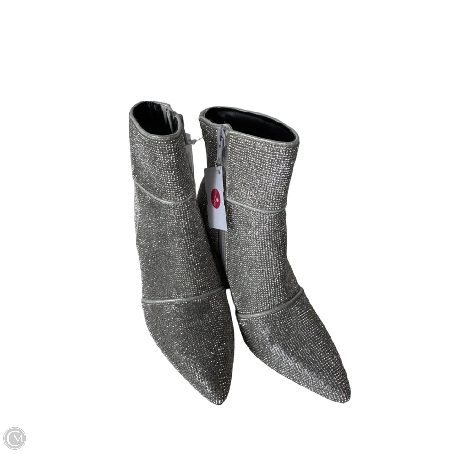 Boots Ankle Heels By A New Day In Silver, Size: 6