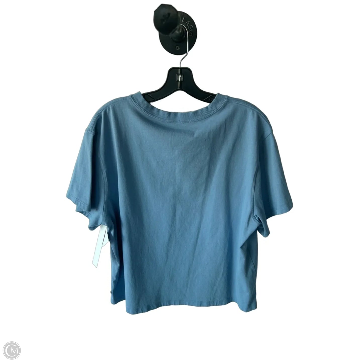 Athletic Top Short Sleeve By Lululemon In Blue, Size: Xl