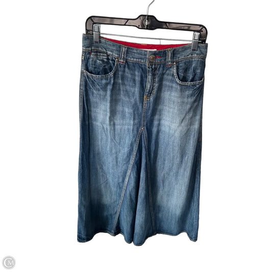 Skirt Maxi By Tommy Hilfiger In Blue Denim, Size: 4