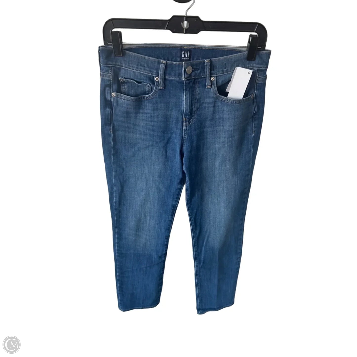 Jeans Straight By Gap In Blue Denim, Size: 6