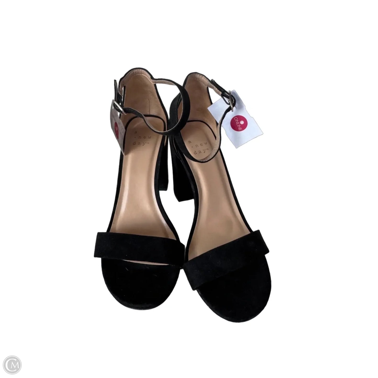 Sandals Heels Block By A New Day In Black, Size: 6