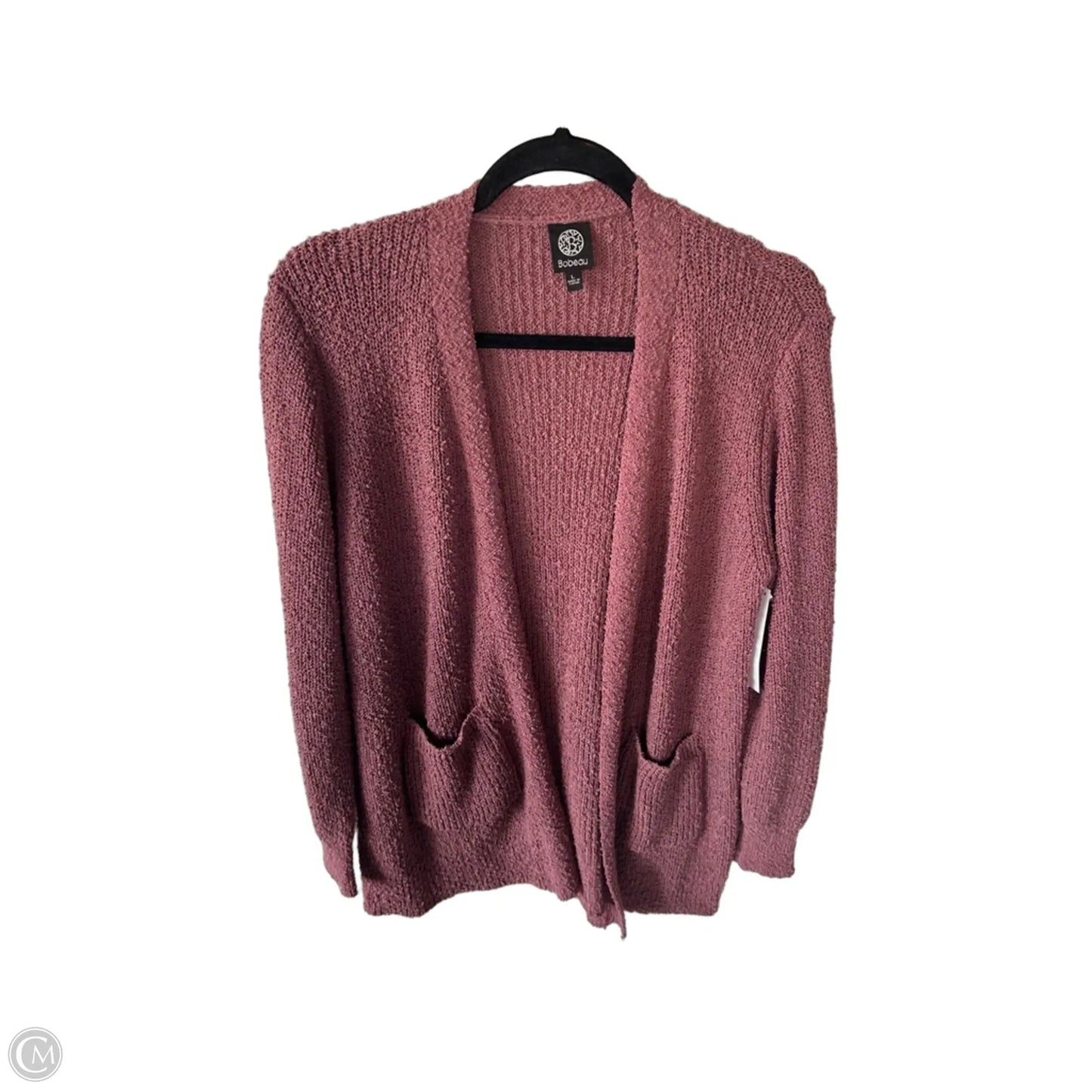 Sweater Cardigan By Bobeau In Pink, Size: L