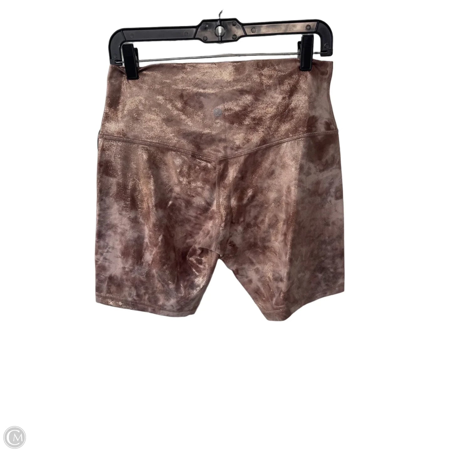 Athletic Shorts By Lululemon In Rose Gold, Size: 12