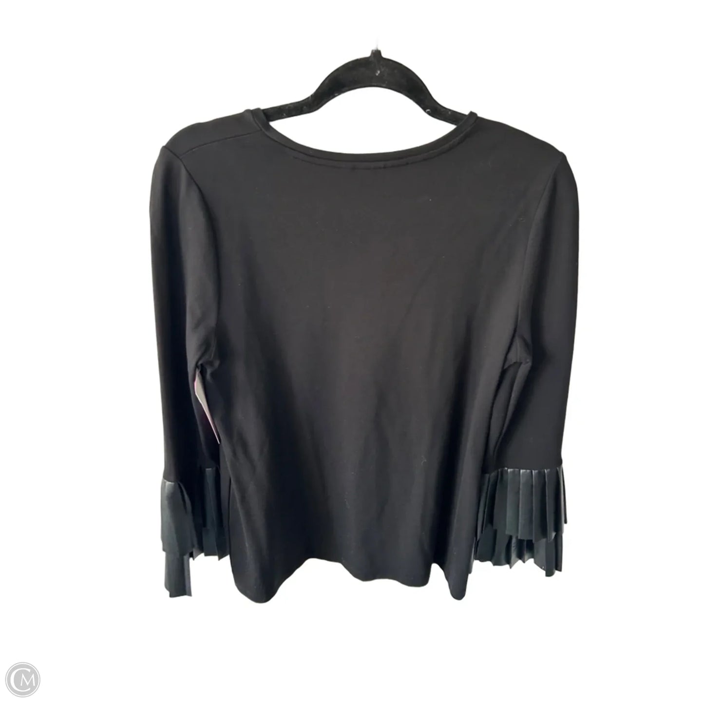 Top Long Sleeve By Chicos In Black, Size: M