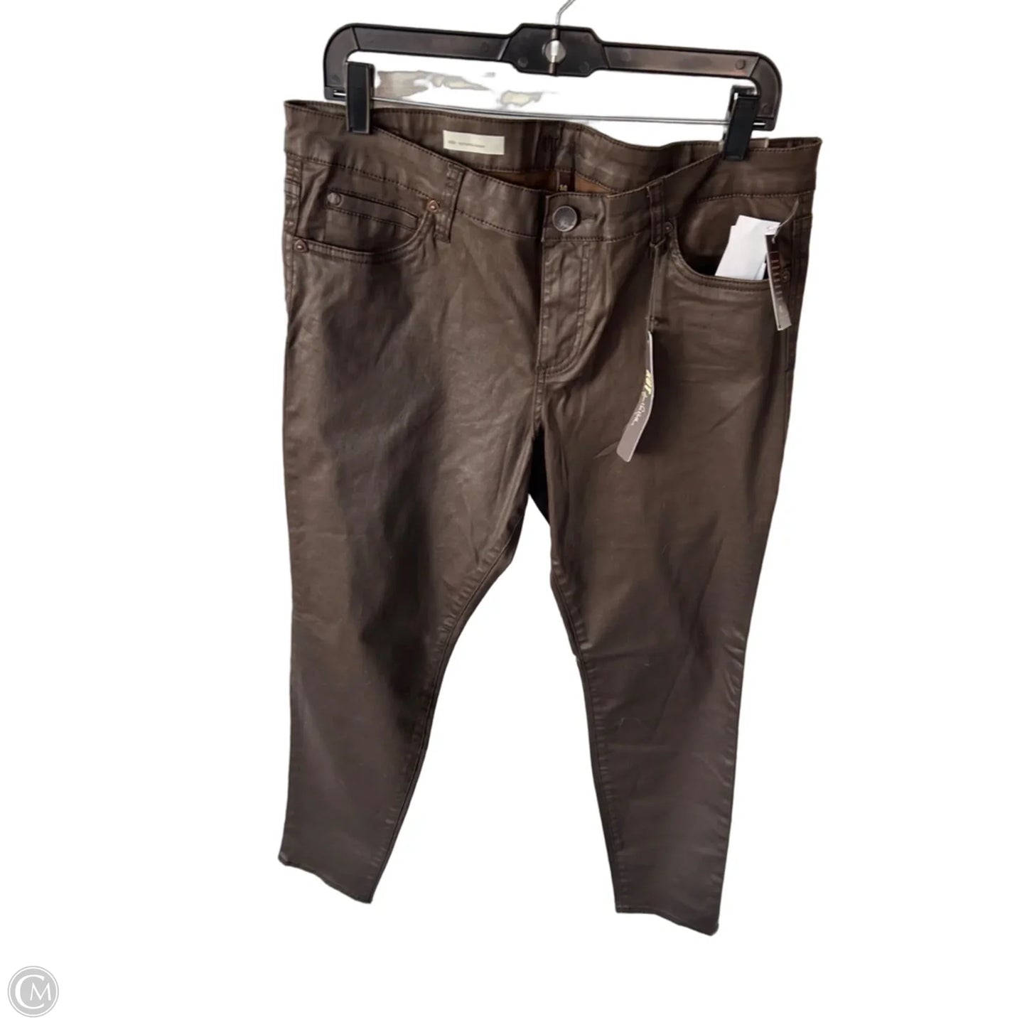 Jeans Skinny By Kut In Brown, Size: 14