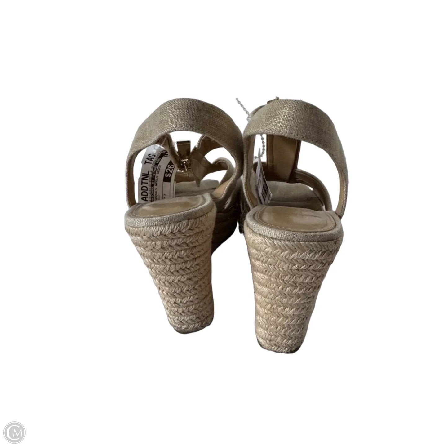 Sandals Heels Wedge By Michael By Michael Kors In Gold, Size: 7