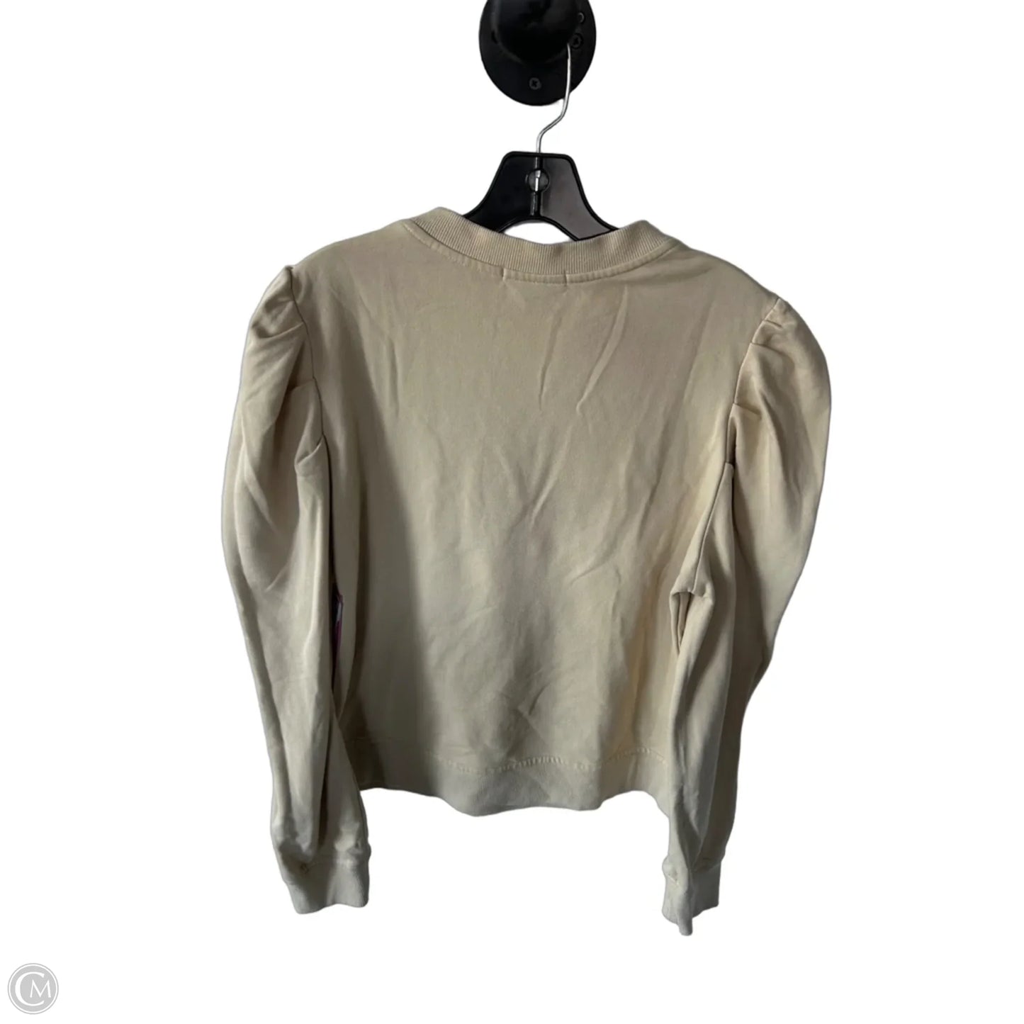 Sweatshirt Crewneck By Cynthia Rowley In Cream, Size: Xl