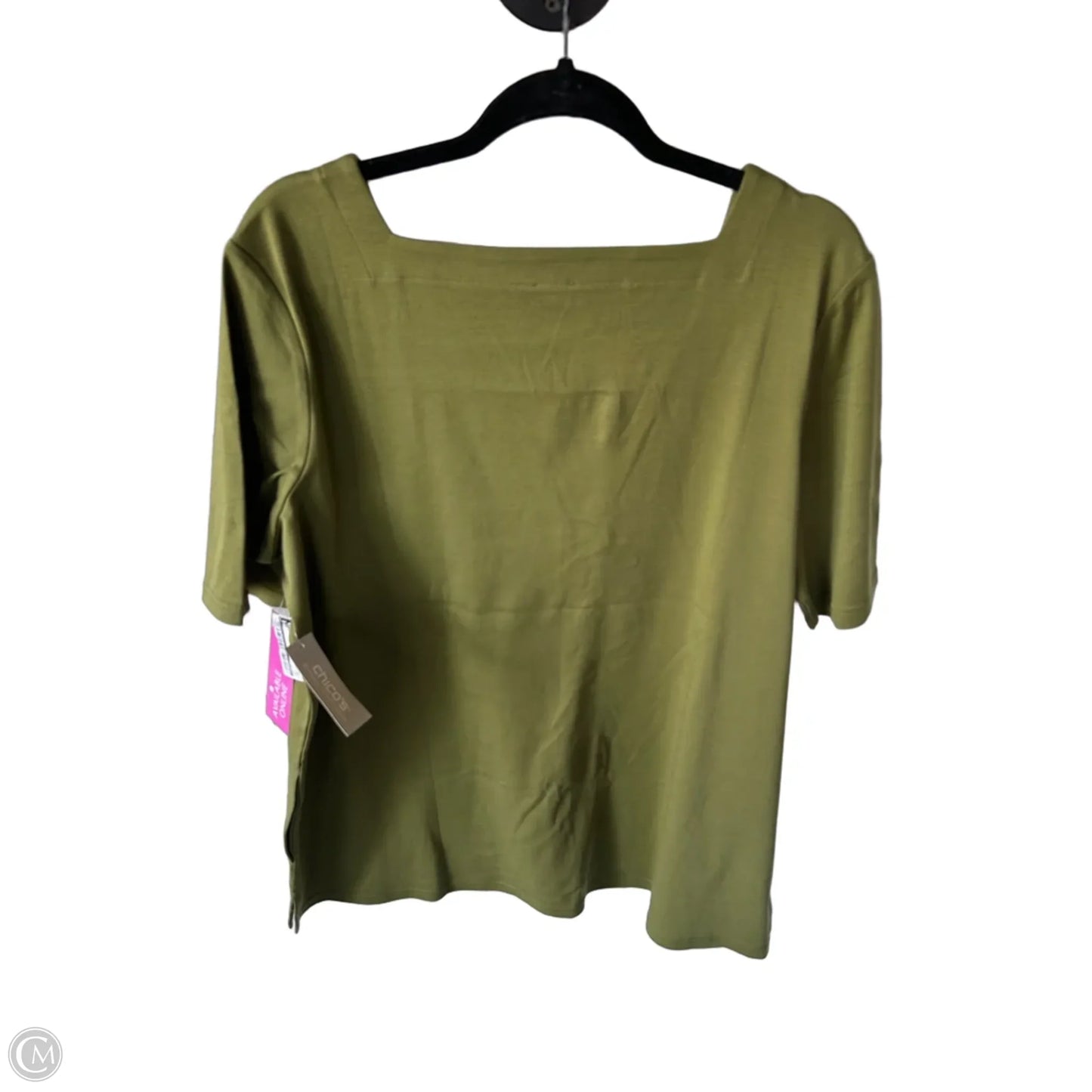 Top Short Sleeve By Chicos In Green, Size: Xl