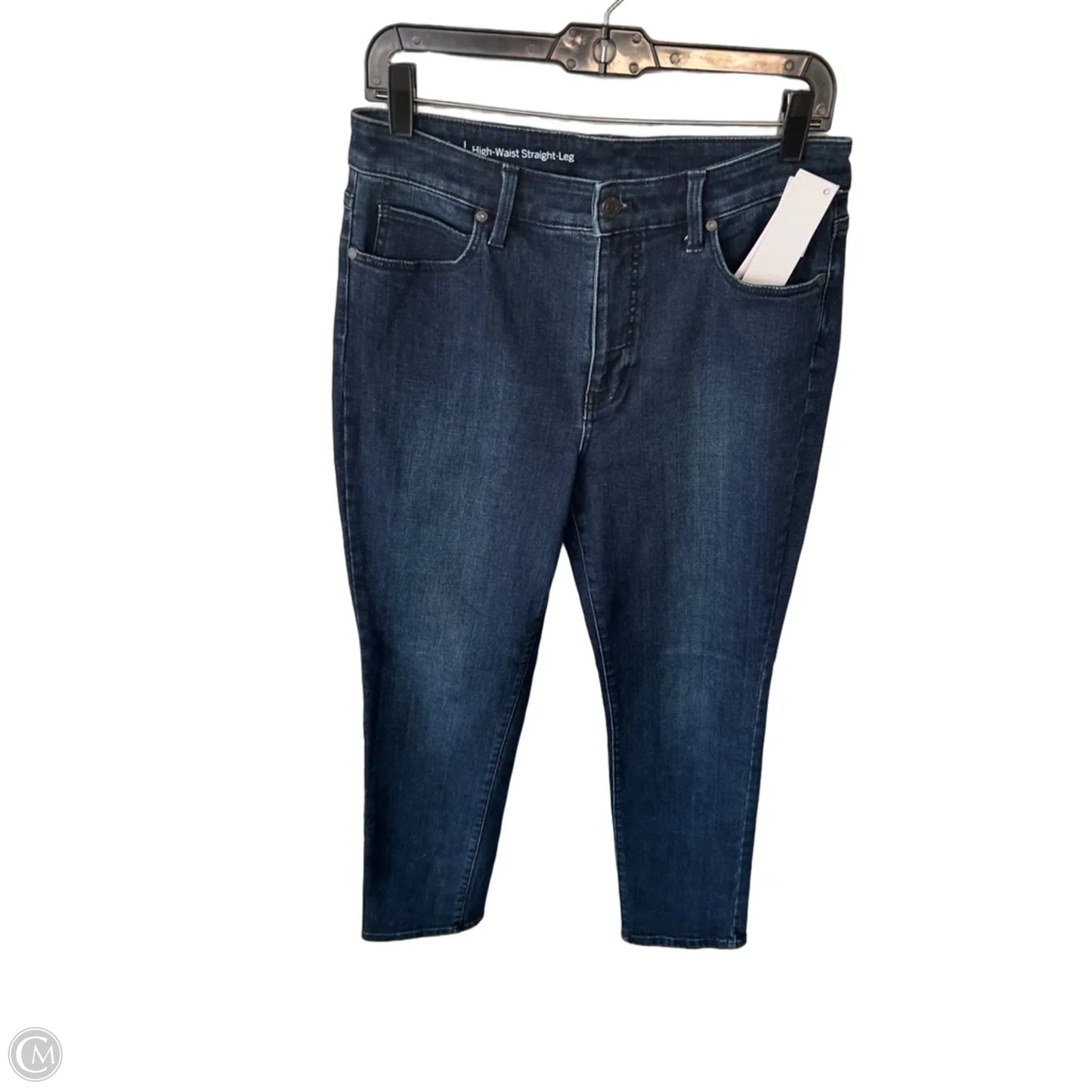 Jeans Straight By Talbots In Blue Denim, Size: 8p