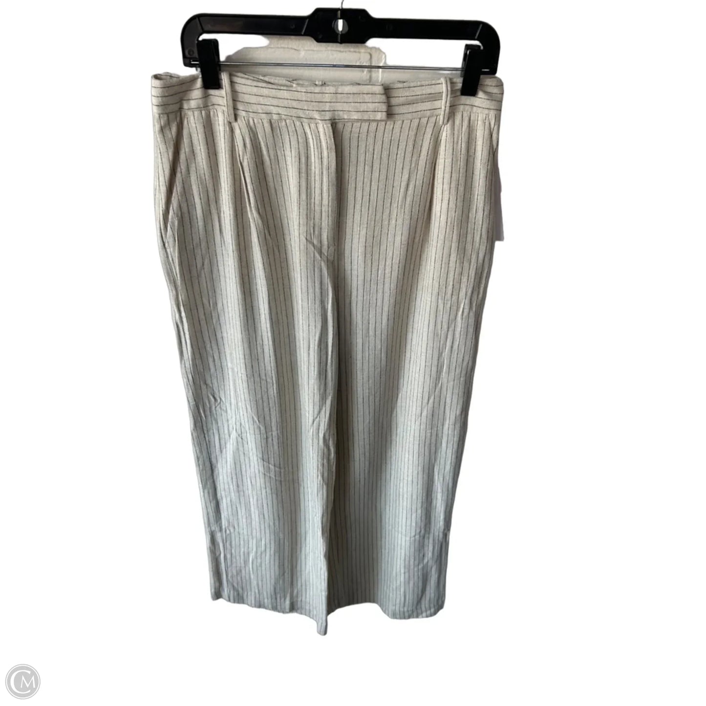 Pants Linen By Zara In Black & Tan, Size: M