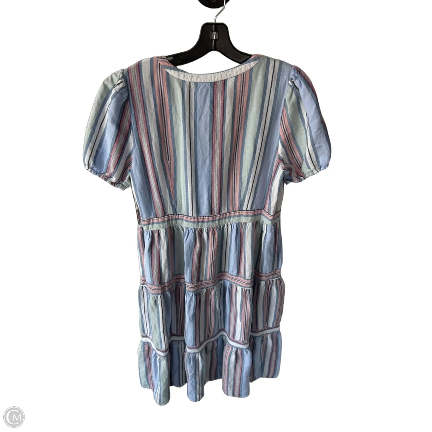 Dress Casual Midi By Loft In Blue & Green, Size: L