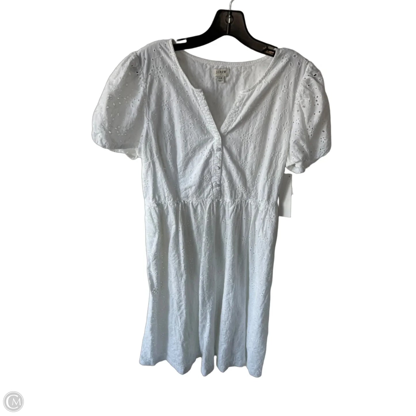 Dress Casual Midi By J. Crew In White, Size: L