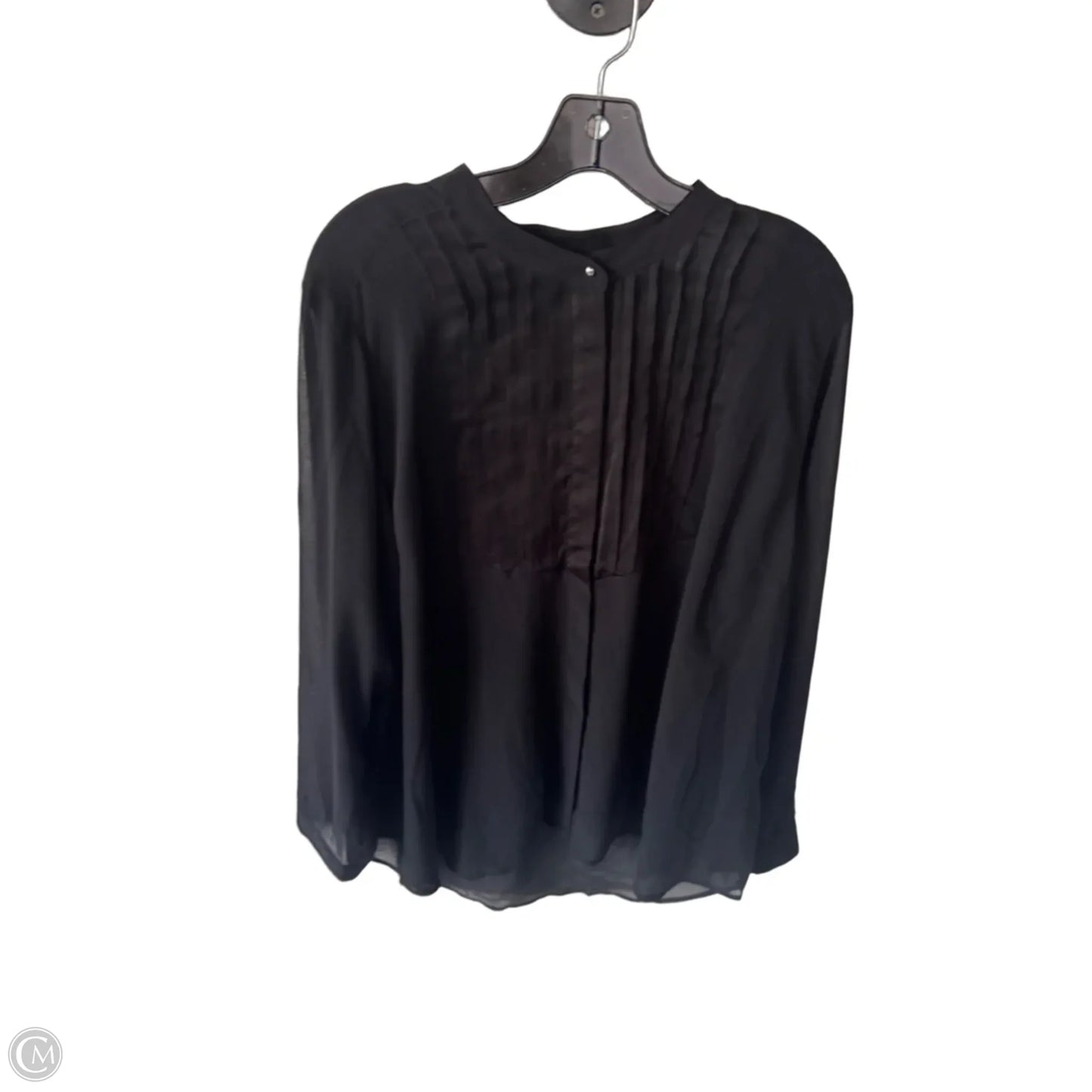 Top Long Sleeve By Lane Bryant In Black, Size: 1x