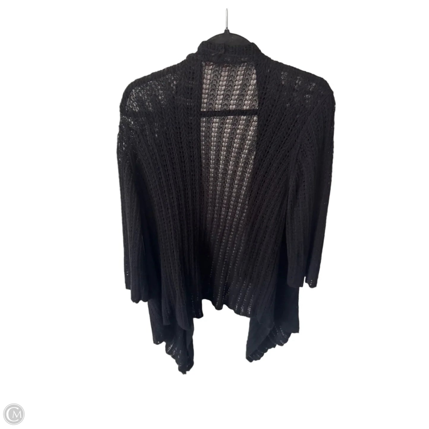 Sweater Cardigan By Coldwater Creek In Black, Size: 1x