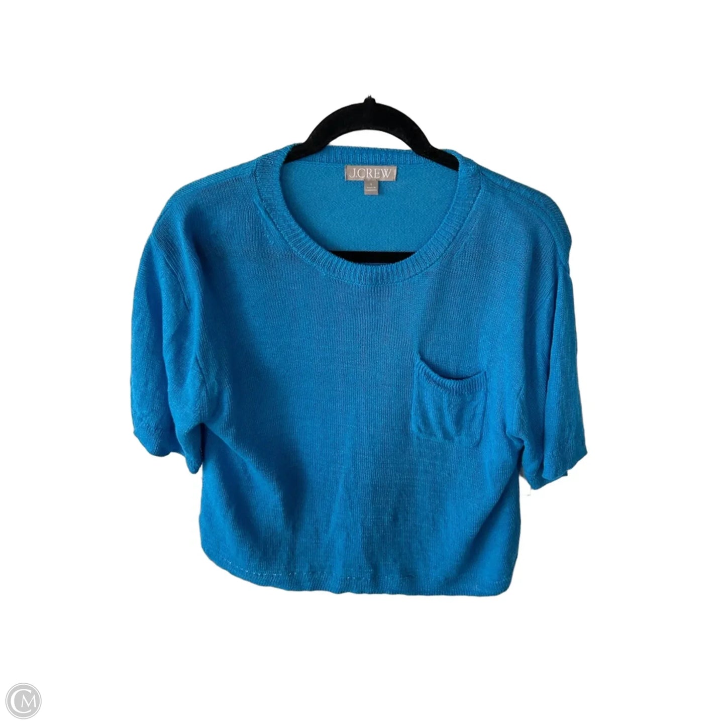 Sweater Short Sleeve By J. Crew In Blue, Size: S